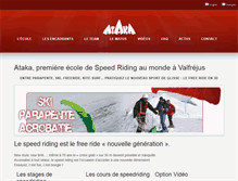 Tablet Screenshot of ecole-speedriding.com